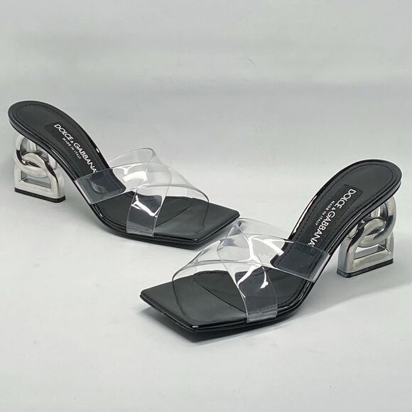 Dolce&Gabbana DG Heel PVC Mules side 36.5 - Picture 7 of 14